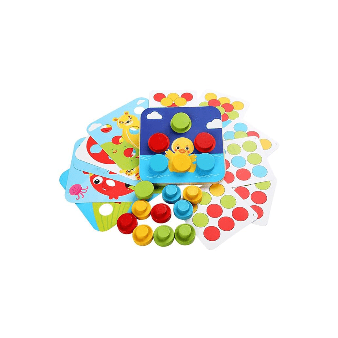 The Clever Clogs Toys The Clever Clogs Big Peg Mosaic (3 Years+)