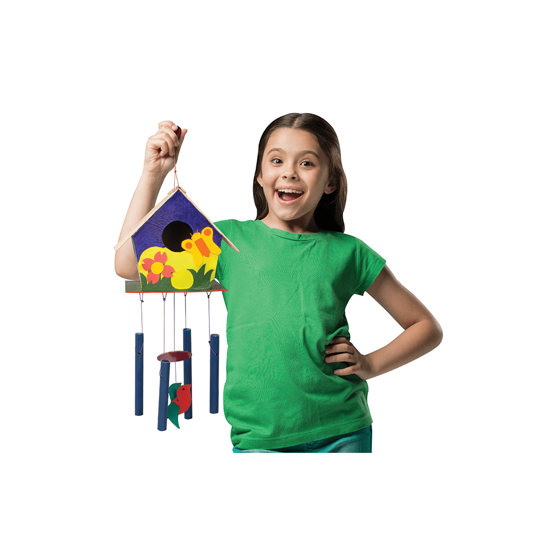 Funskool Art And Craft Kit Funskool Bird House And Wind Chime All In One - Blue (5 Years+)