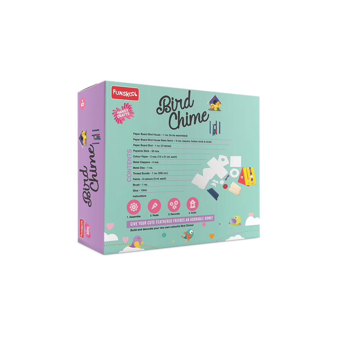 Funskool Art And Craft Kit Funskool Bird House And Wind Chime All In One - Blue (5 Years+)