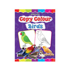 Bird colouring book with bird pictures for kids.