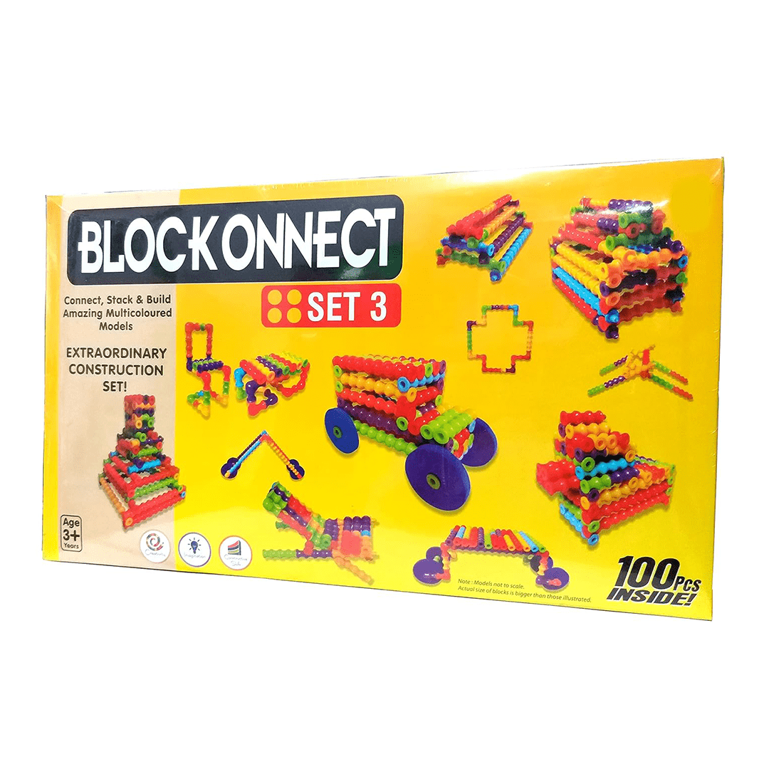 Baan Toys Toys Baan Toys Educational Colorful Block Connect Building Blocks For Kids (3 Years+)
