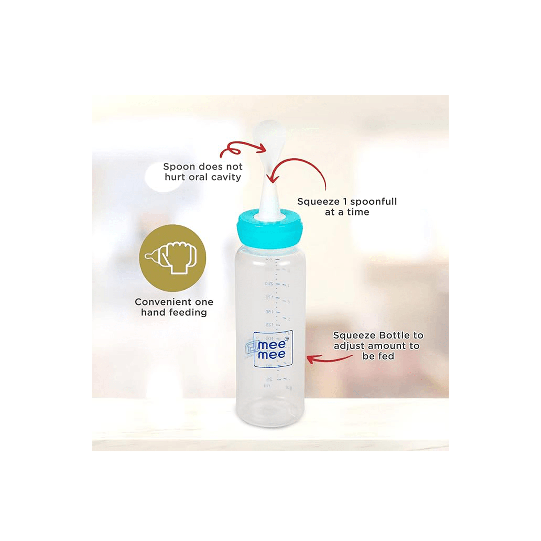 Mee Mee Feeding Products Mee Mee Baby Feeding Bottle with Spoon For Kids (3 Months+)