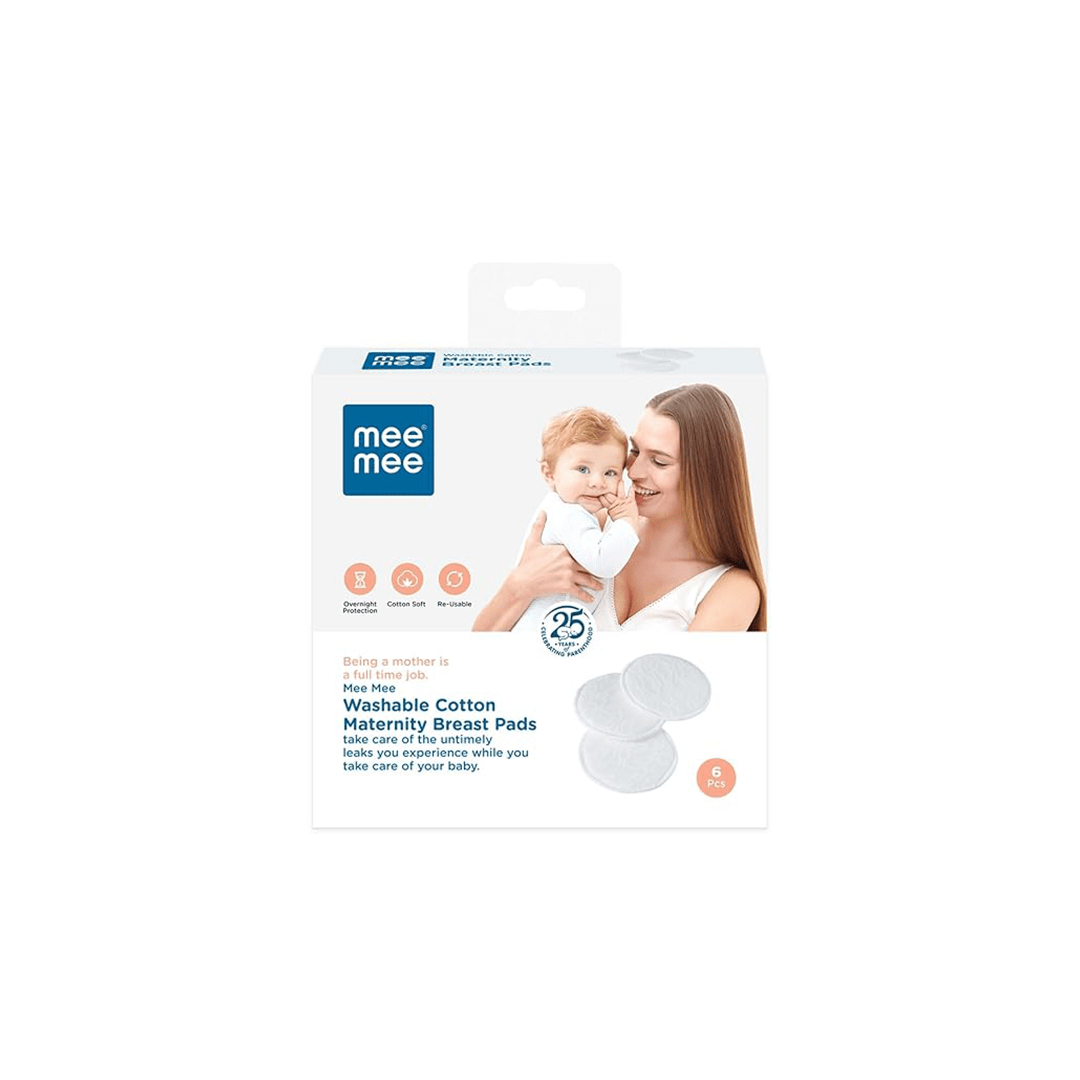 Mee Mee Maternity Products Mee Mee Reusable Cotton Maternity Breast Pads For Feeding Mothers 6 pcs