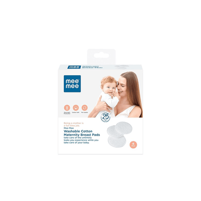 Mee Mee Maternity Products Mee Mee Reusable Cotton Maternity Breast Pads For Feeding Mothers 6 pcs