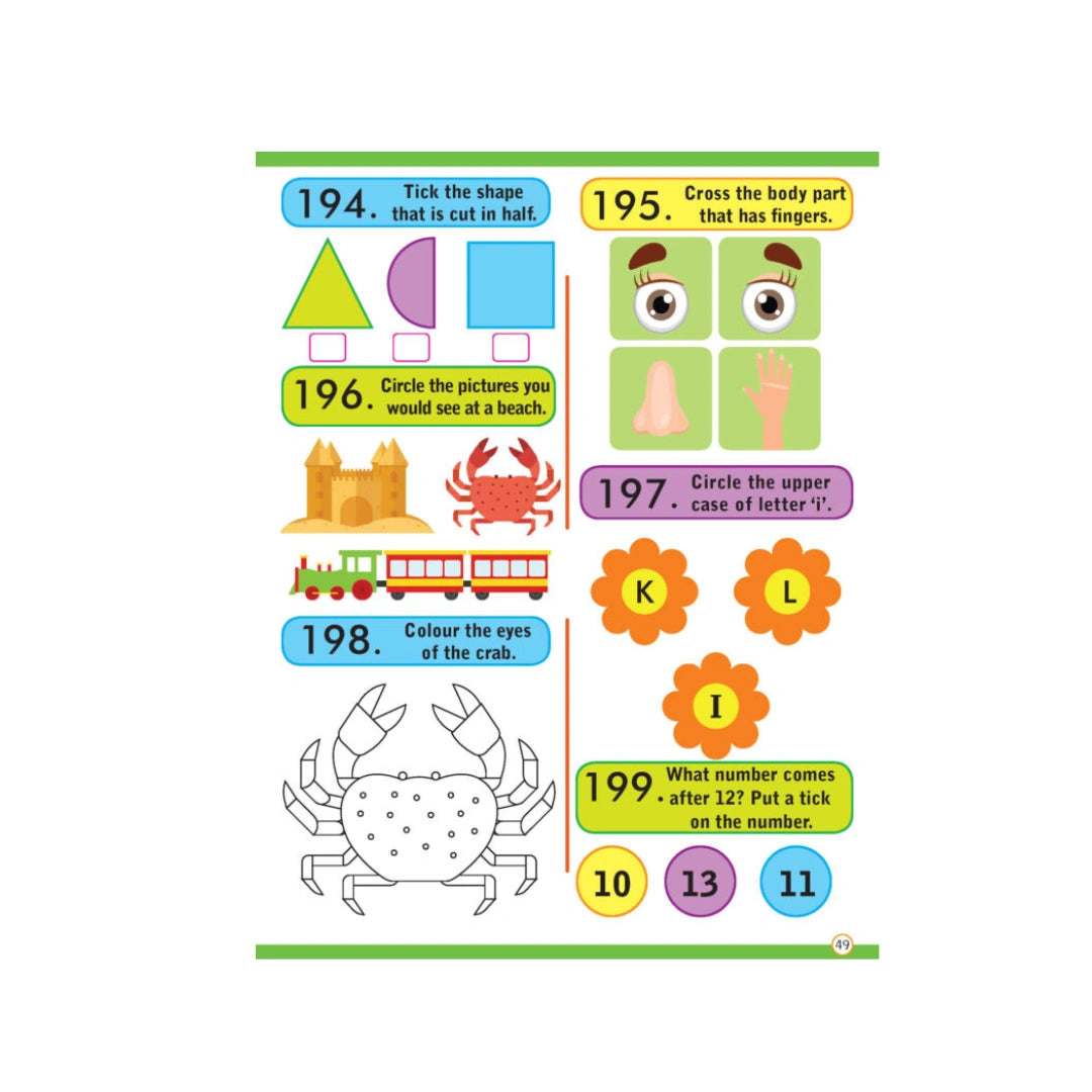 Kids Educational Activity Book