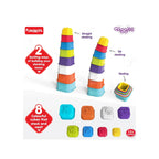 Build N Tilt Number Cubes,Multicolour,Stack and Nest,2 Modes of Stacking Straight and Slant for Babies & Kids (12 Months+)