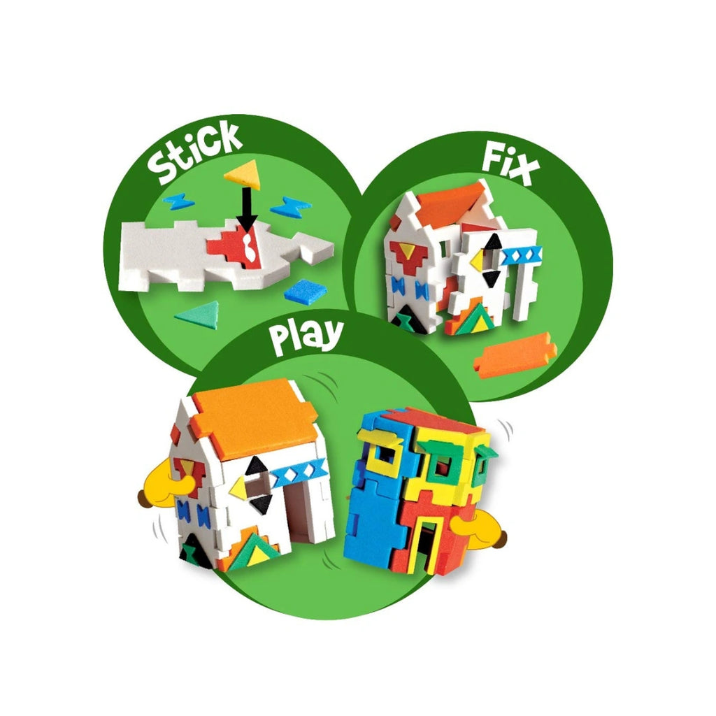 3D world houses foam model kit