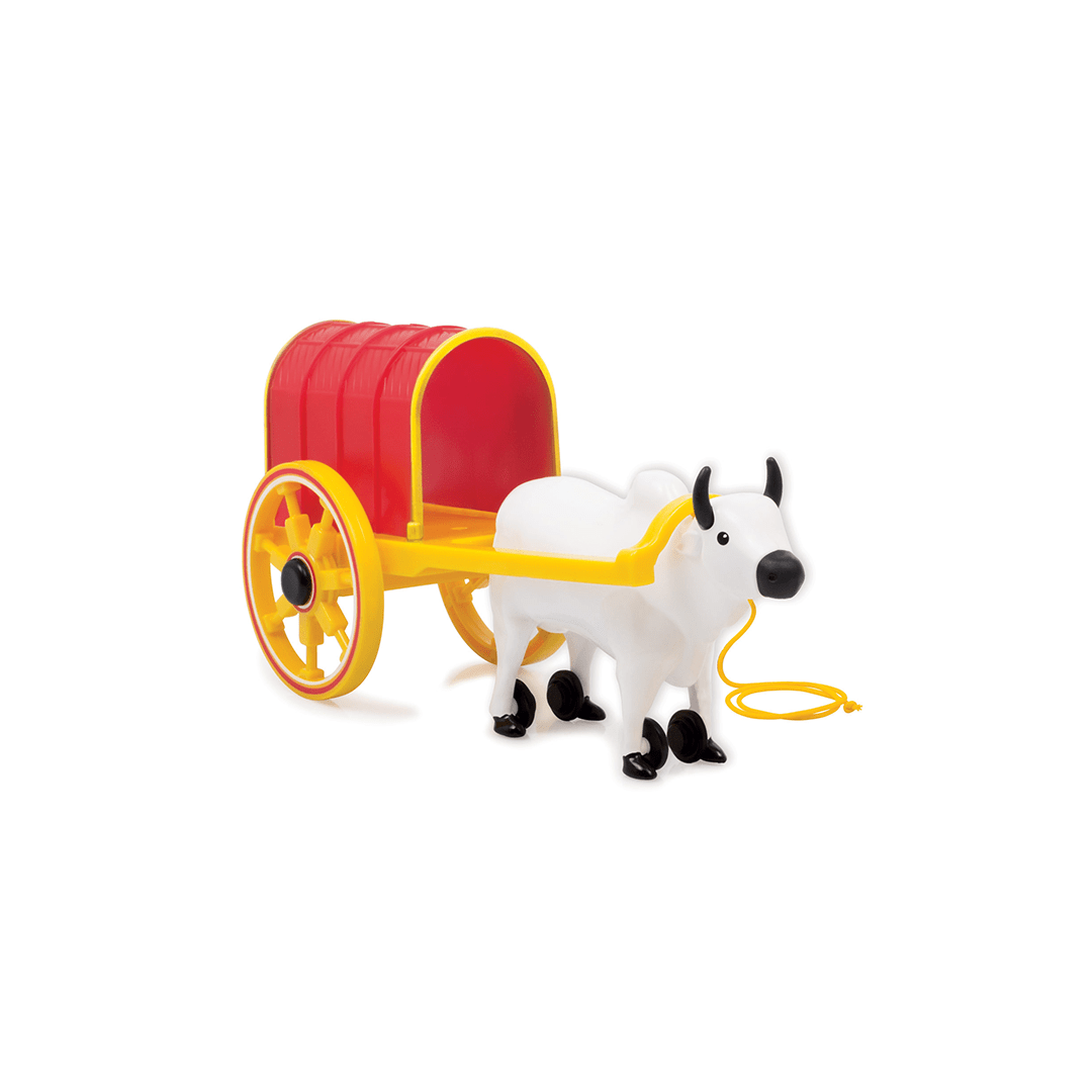 Funskool Toys Funskool Giggles Bullock Cart (12 Months+) | Pull-Along Bull Cart Toy