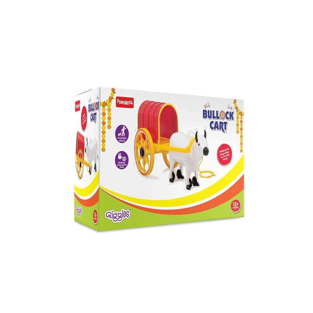 Bullock Cart,Traditional Toy Vehicle,Non-Toxic Plastic,To Improve Imagination,Storytelling,Motor Skills (3 Years+) 