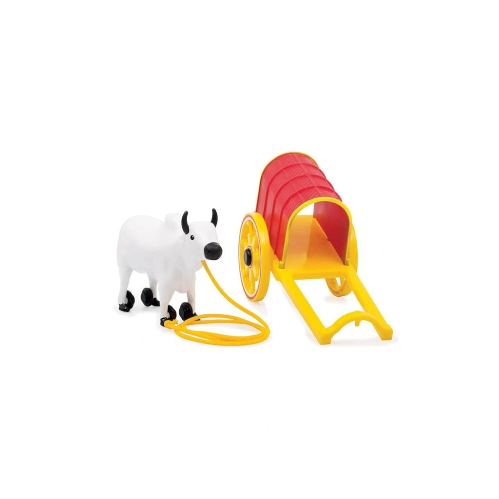 Bullock Cart,Traditional Toy Vehicle,Non-Toxic Plastic,To Improve Imagination,Storytelling,Motor Skills (3 Years+) 
