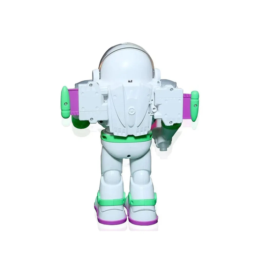 Buzz Lightyear RC robot with lights, sounds, and walking action.