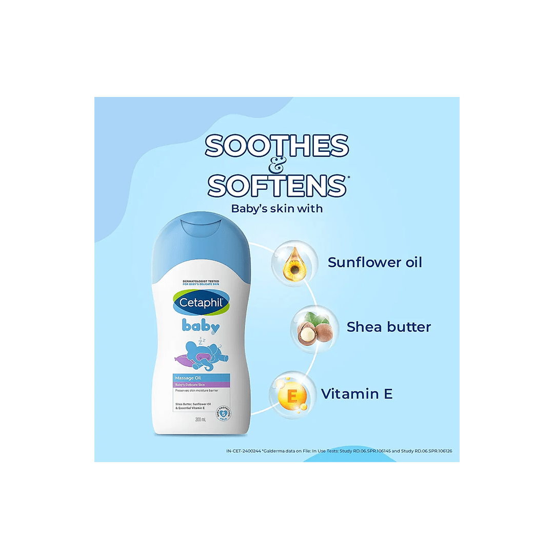 Cetaphil Baby Care Cetaphil Baby Massage Oil For Kids and Babies 200ml