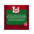 Christmas Ornaments Art Kit ,No Mess DIY Craft Set ,25 Double-Sided Ornaments ,150 Foil Sheets ,Festive Decoration Kit for Kids(4+ years)