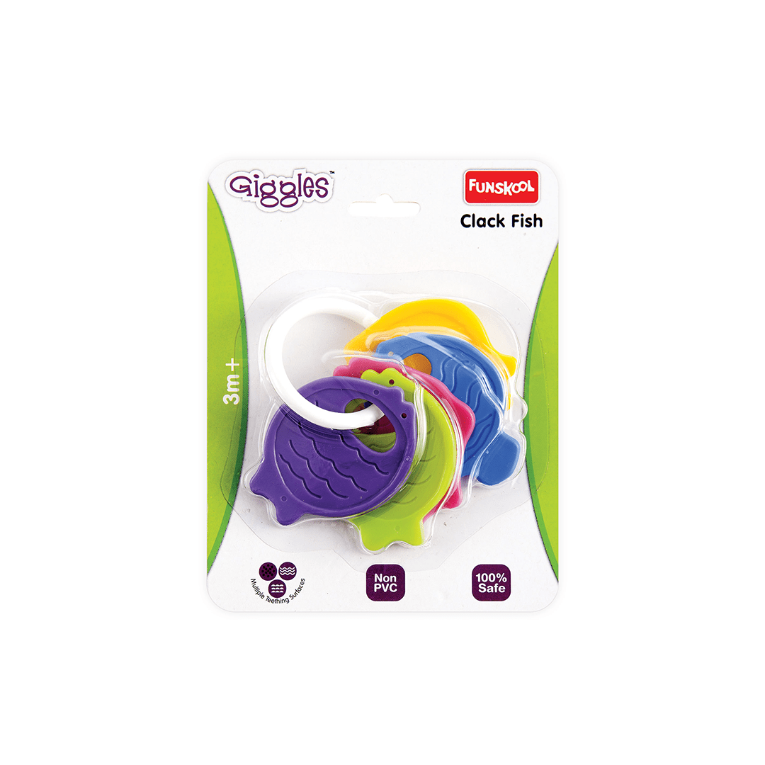Funskool Toys Funskool Clack Fish (3-12 Months)