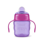 Baby silicone spout cup with handles