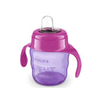 Baby silicone spout cup with handles