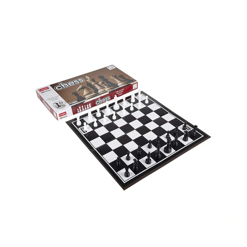 Classic Strategy Board Game with Folding Chess Board, Durable Chess Pieces