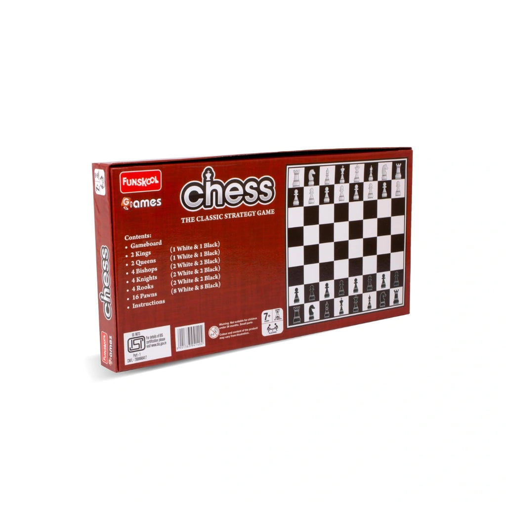Classic Strategy Board Game with Folding Chess Board, Durable Chess Pieces