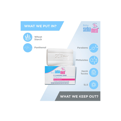 Sebamed Baby Care Sebamed Baby Cleansing Bar |Newborn Bathing For Kids