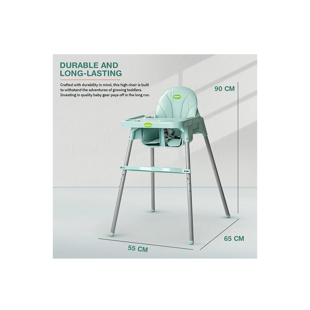 Baybee Other Gears Baybee Clento 2 in 1 Baby High Chair for Kids with 2 Height Adjustable, Footrest, Tray, 3 Point Safety Belt