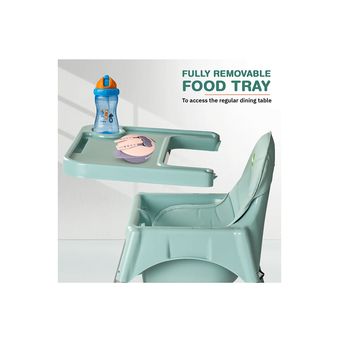 Baybee Other Gears Baybee Clento 2 in 1 Baby High Chair for Kids with 2 Height Adjustable, Footrest, Tray, 3 Point Safety Belt