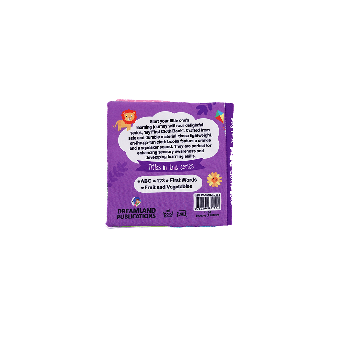 Dreamland Publications Books Dreamland My First Cloth Book ABC with Squeaker and Crinkle Paper Cloth Books (3 Months+)