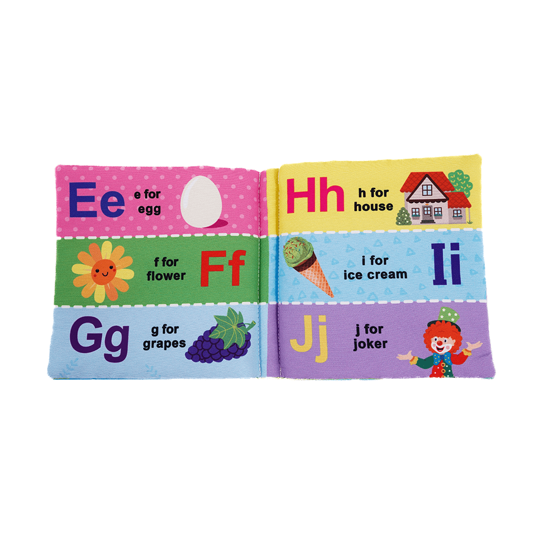 Dreamland Publications Books Dreamland My First Cloth Book ABC with Squeaker and Crinkle Paper Cloth Books (3 Months+)