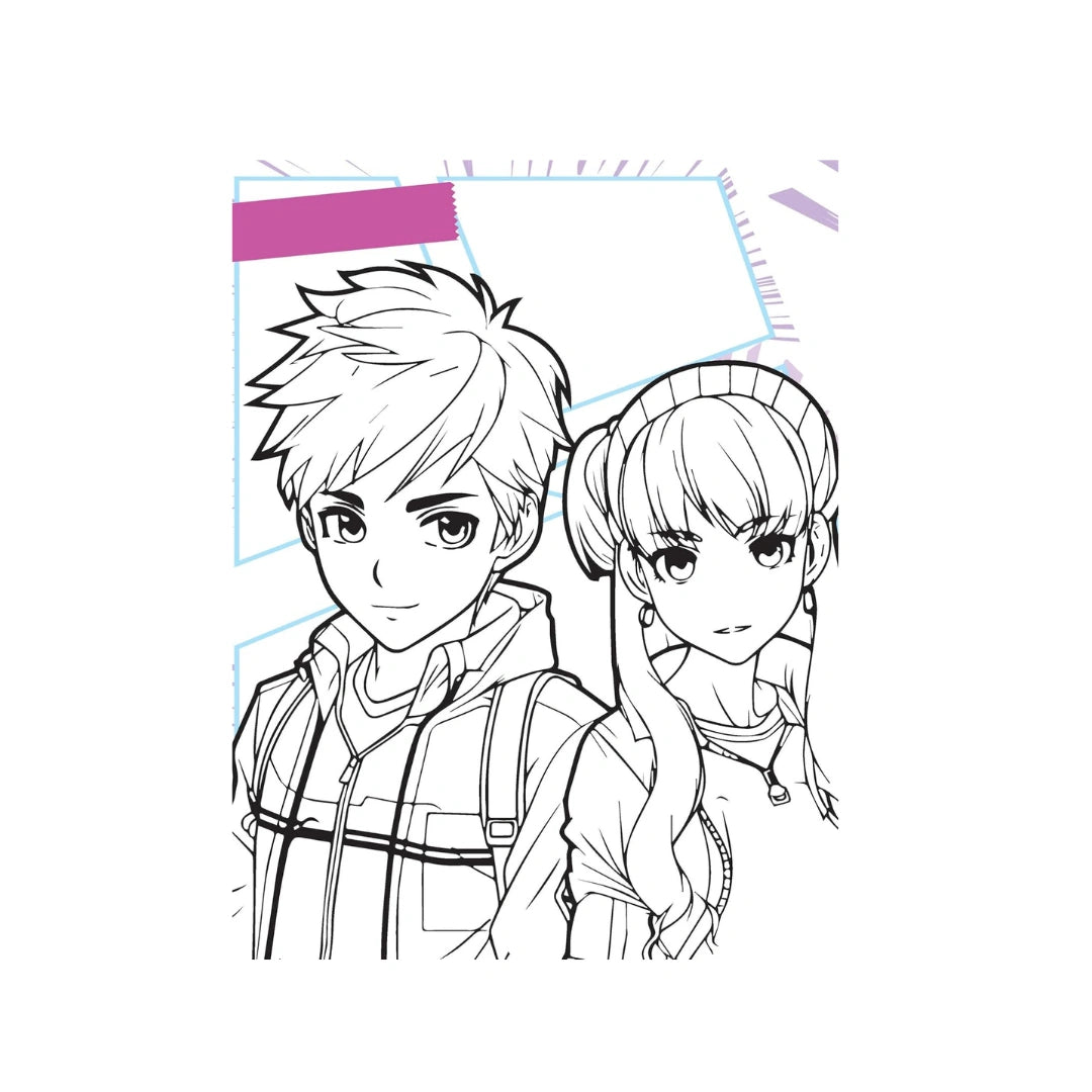 Creative Manga Coloring Book