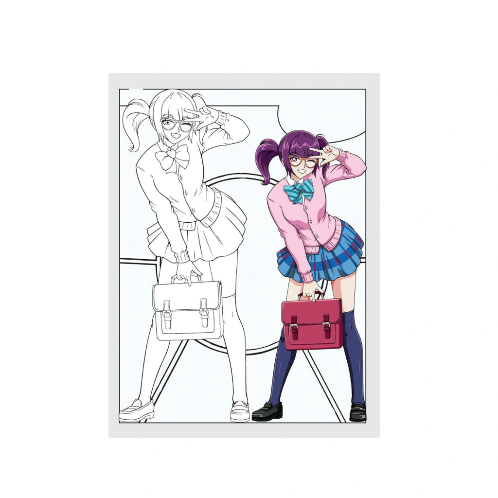 Manga Scene Coloring Book