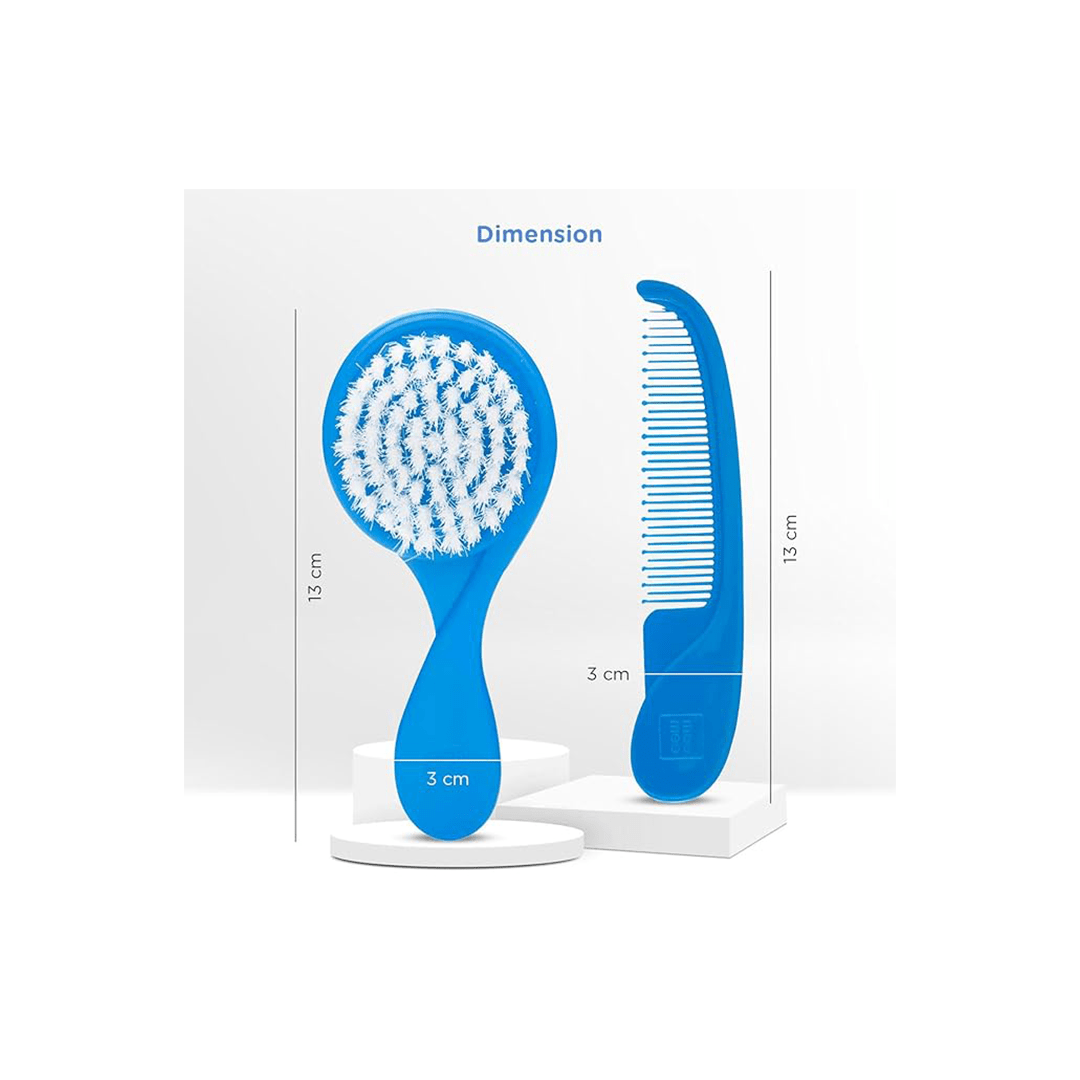 Mee Mee Clothing Mee Mee Easy Grip Soft Bristled Comb & Brush Set( 2 months+ )