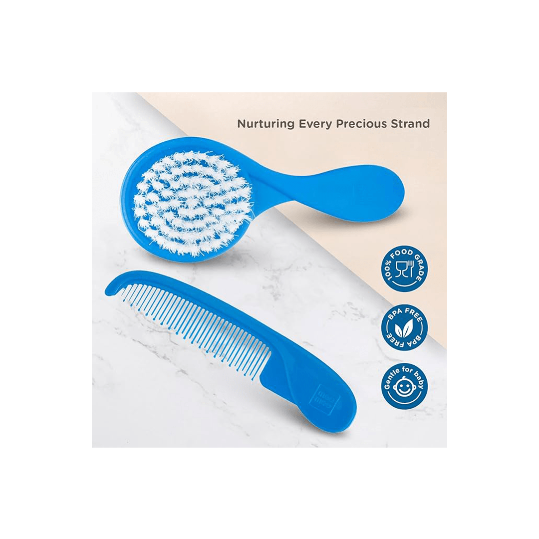Mee Mee Clothing Mee Mee Easy Grip Soft Bristled Comb & Brush Set( 2 months+ )