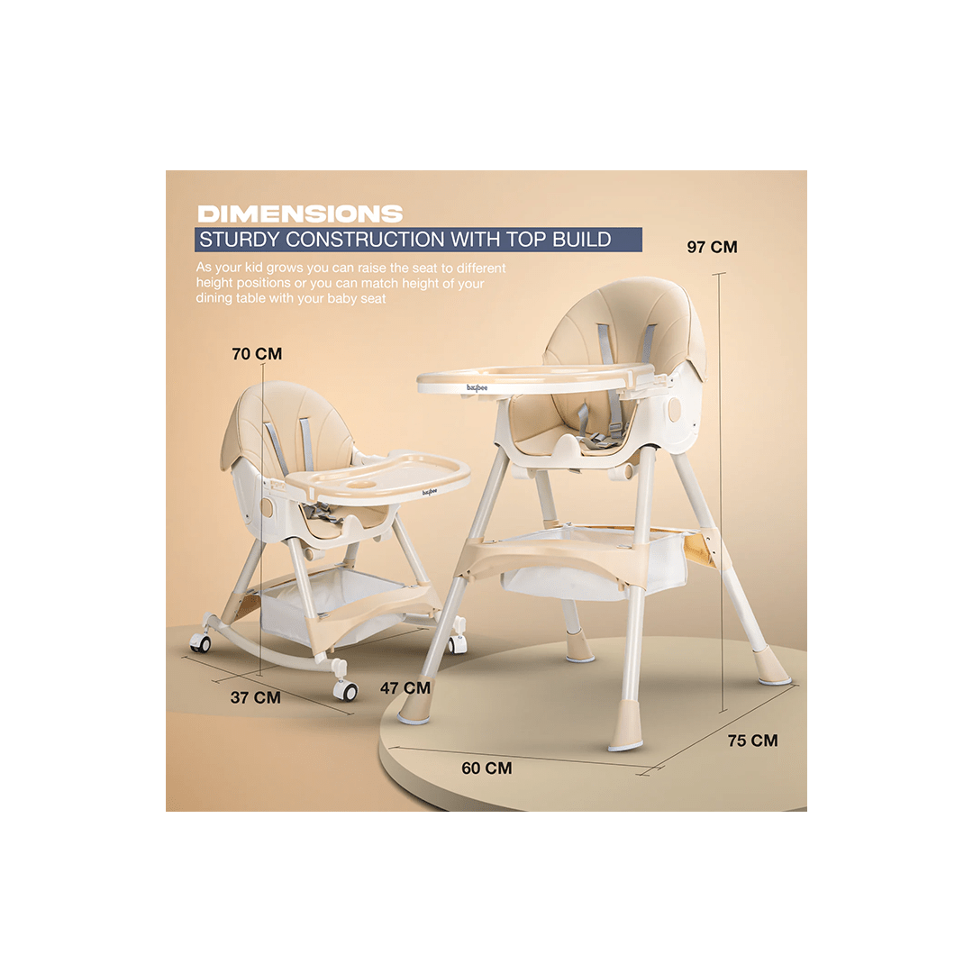 Baybee Other Gears Baybee 4 in 1 Convertible High Chair for Kids with Adjustable Height and Footrest