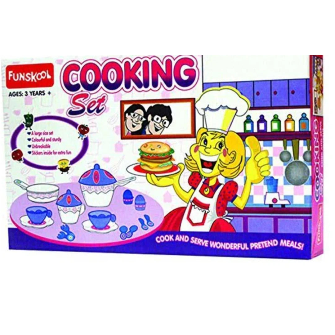 Cooking Set,Kids Pretend Play Kitchen Utensil Toy Set,Non-Toxic Plastic,Ideal For Indoor Play,Educational Activity,Group Play (3 Years+)