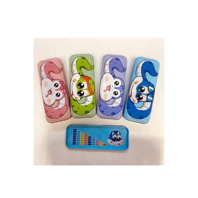 Cute Cartoon Snake Metal Pencil Box Multicolor Collection For Kids (3year+)