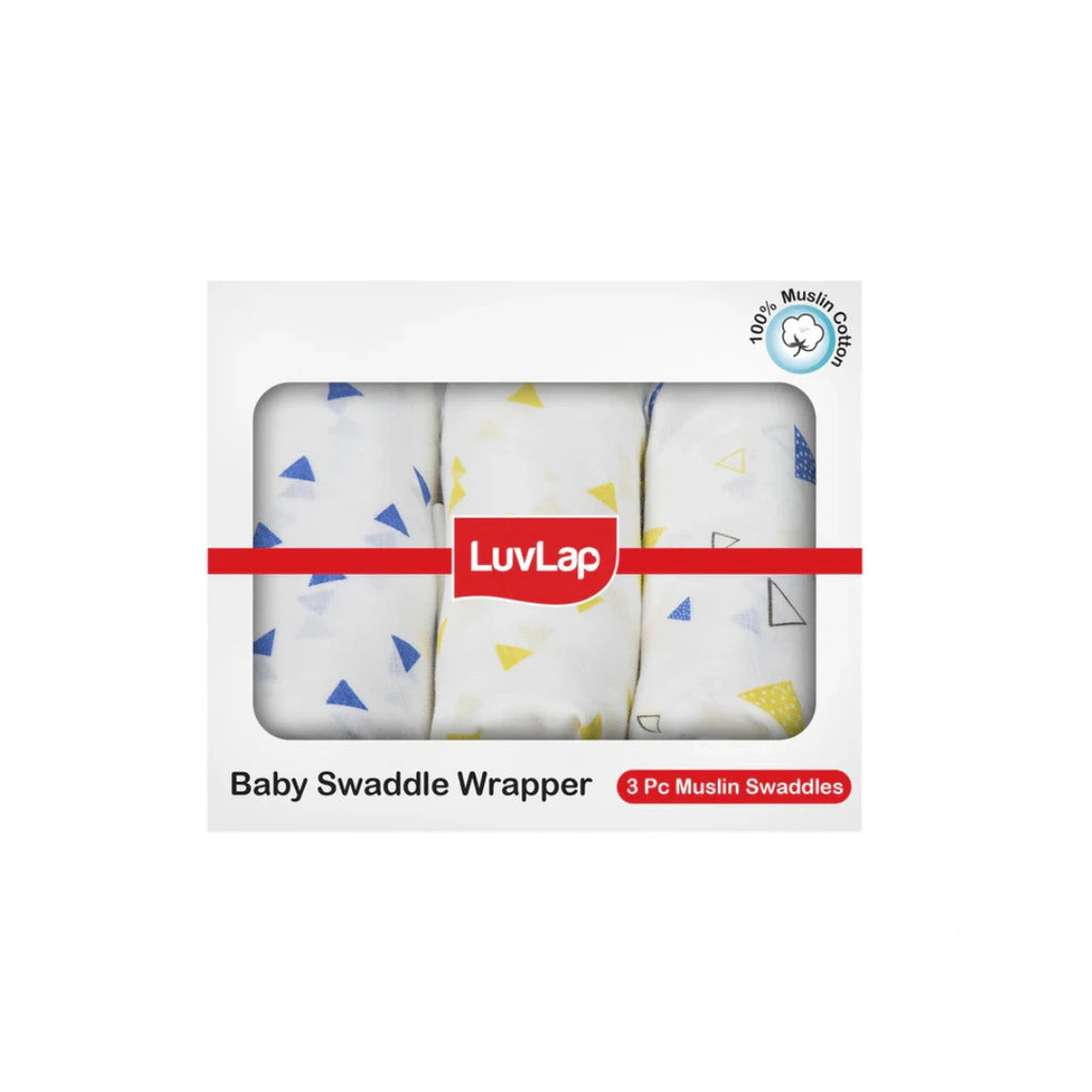 muslin cotton baby swaddle wrappers pack of 3