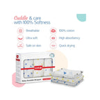 muslin cotton baby swaddle wrappers pack of 3