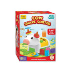 Cow shape sorter learning toy