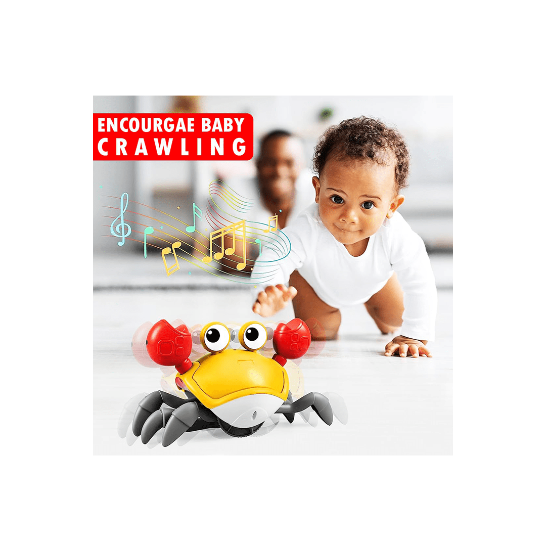 Baan Toys Toys Baan Toys Crawling Crab Toys Electric Walking Crab Music With LED Light For Kids (12 Months+)
