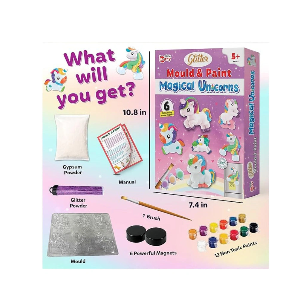 Magical Unicorn Craft Kit with Glitter Colours