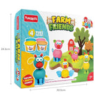 Fun farm-themed dough playset with adorable animal-making activities
