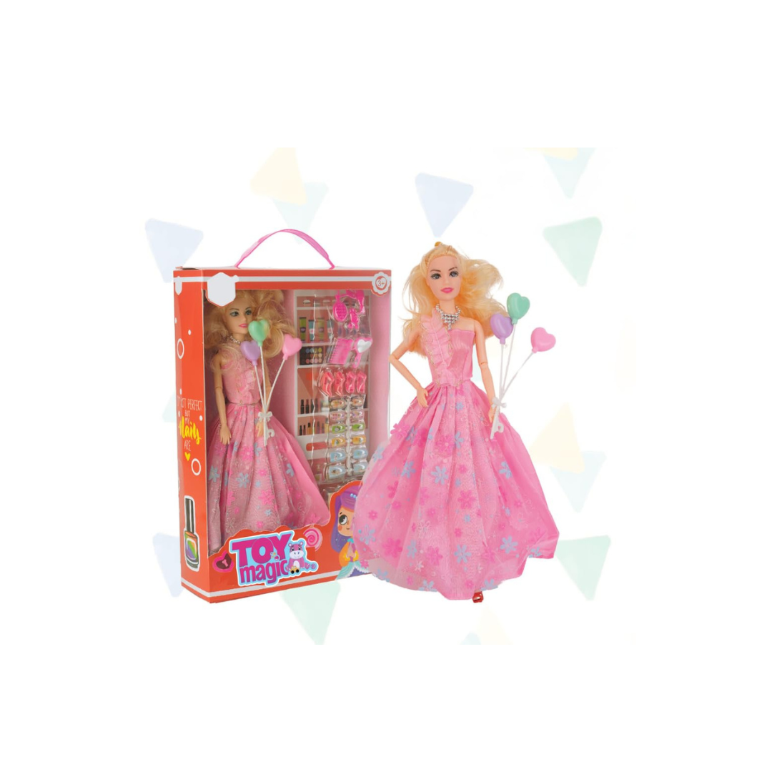 Doll with nail set for kids