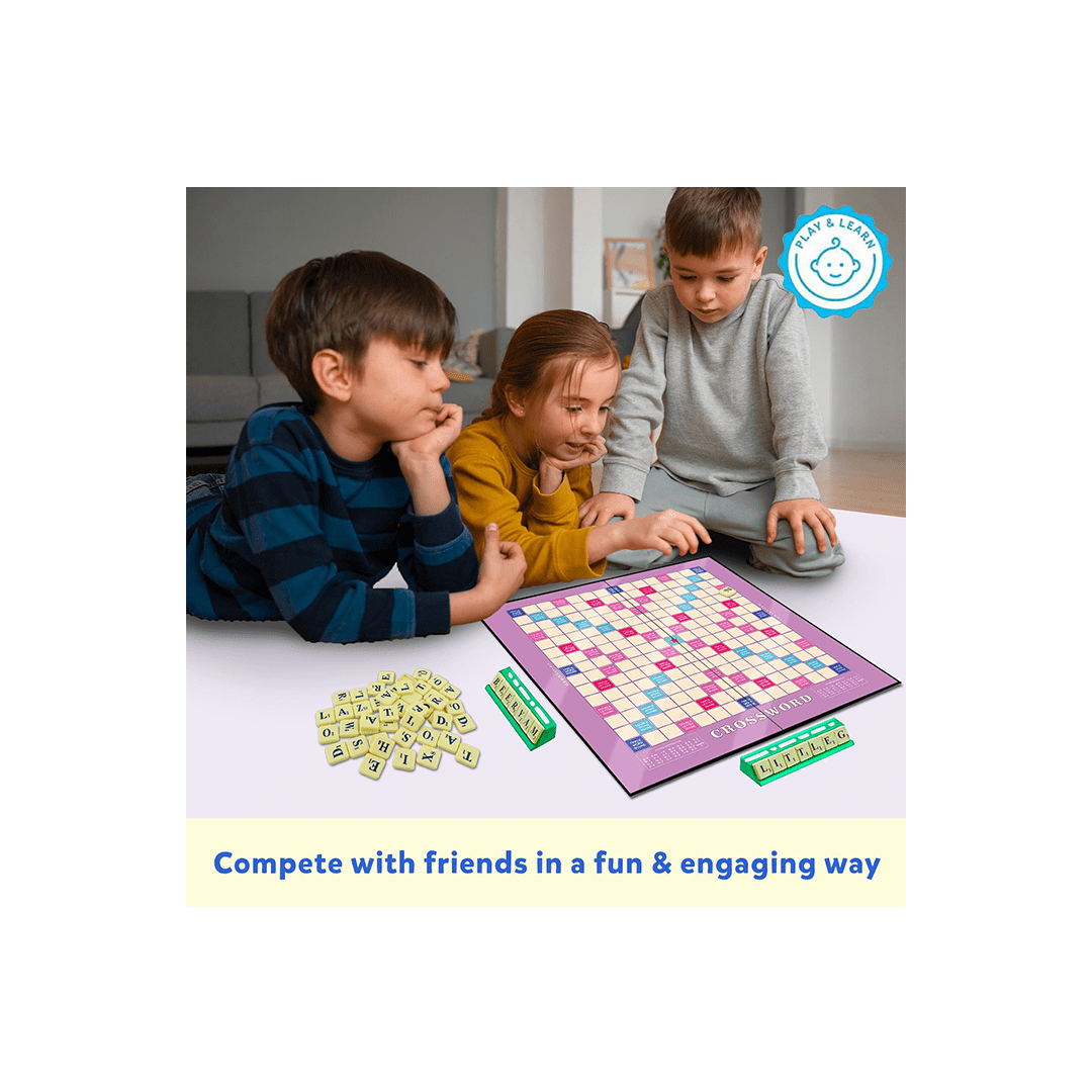 Little Berry Toys Little Berry Crossword Board Game for Kids & Adults - Ultimate Word Building Game (6 Years+)