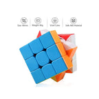 3x3 stickerless magic puzzle cube with smooth turning design.

