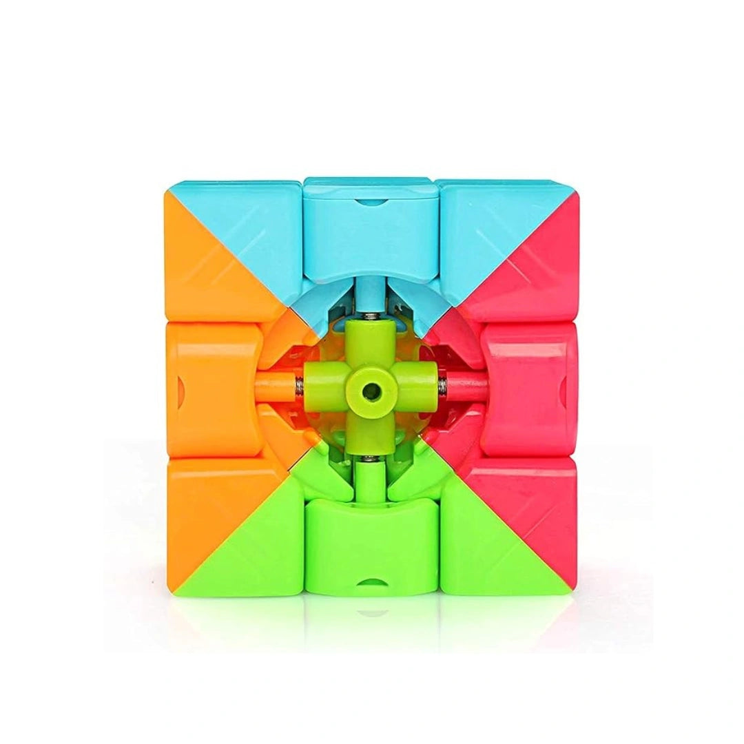 3x3 stickerless magic puzzle cube with smooth turning design.

