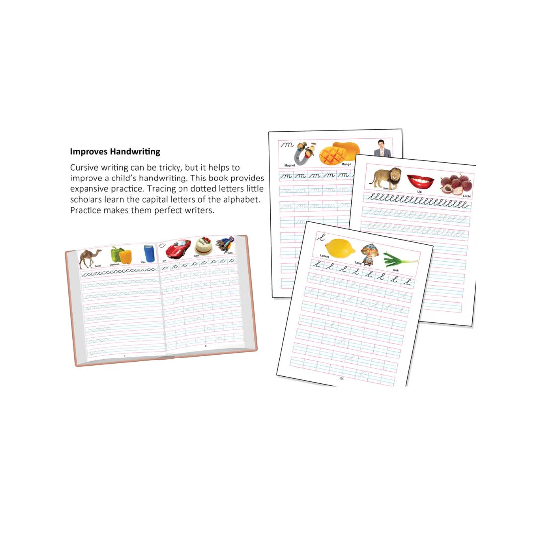 Lowercase cursive writing book