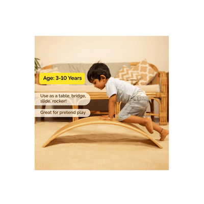 Shumee Toys Shumee Waldorf Wooden Curvy Rocker Balance Board (3 Years+)