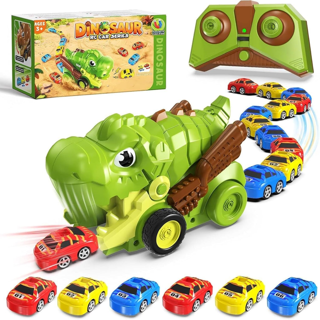Remote Control Dinosaur Car Collector Toy for Kids