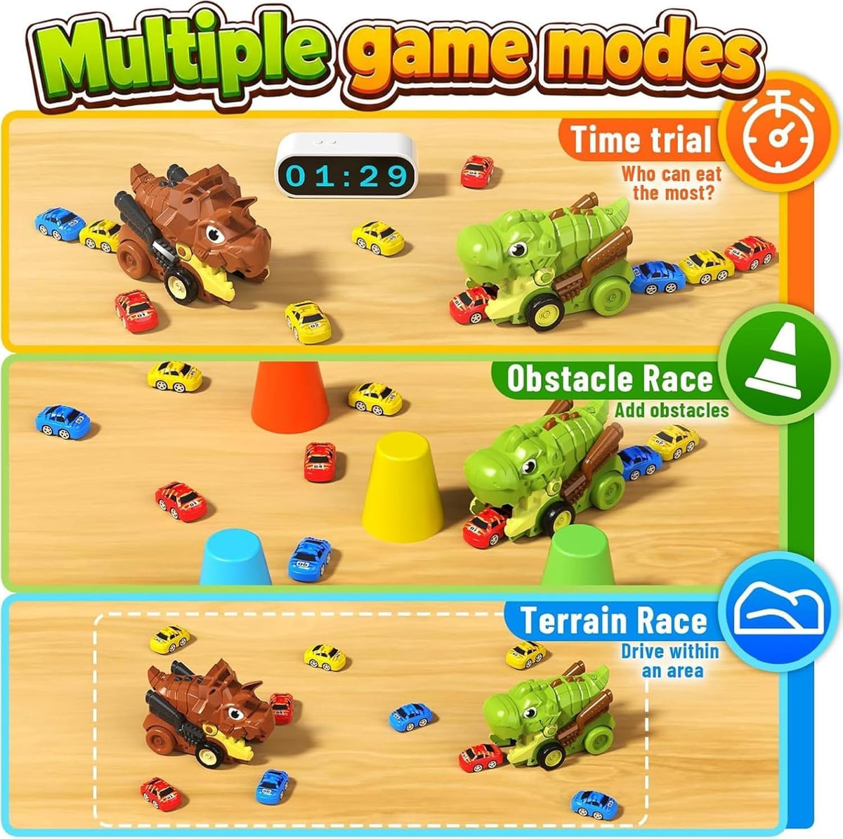 Remote Control Dinosaur Car Collector Toy for Kids