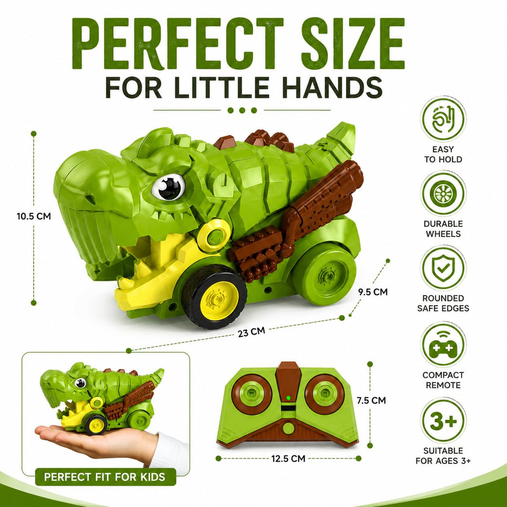 Remote Control Dinosaur Car Collector Toy for Kids