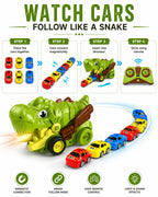 Remote Control Dinosaur Car Collector Toy for Kids